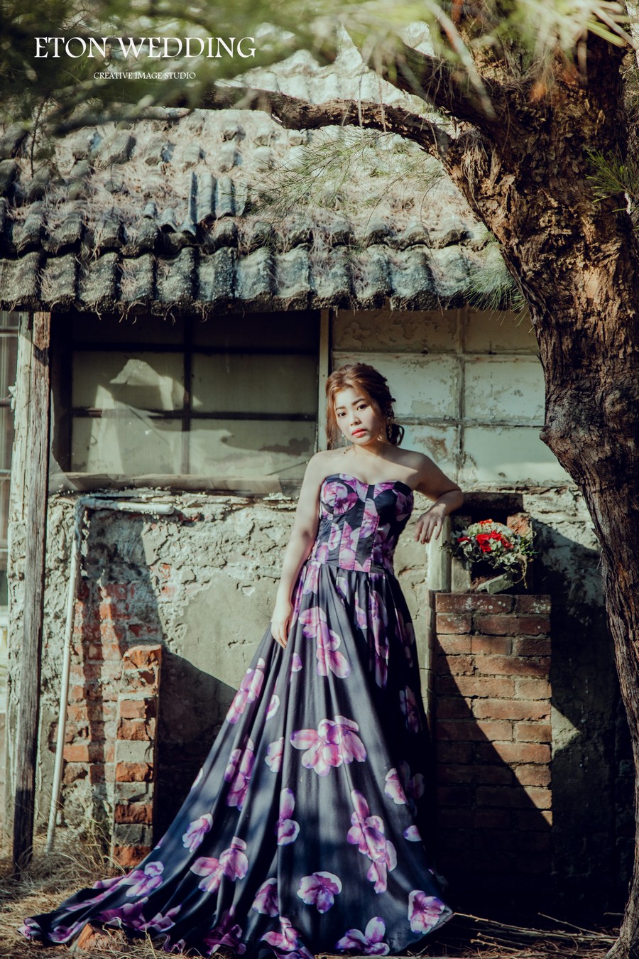花布款禮服婚紗全新免費升等 婚紗攝影 攝影工作室 自助婚紗 婚紗工作室